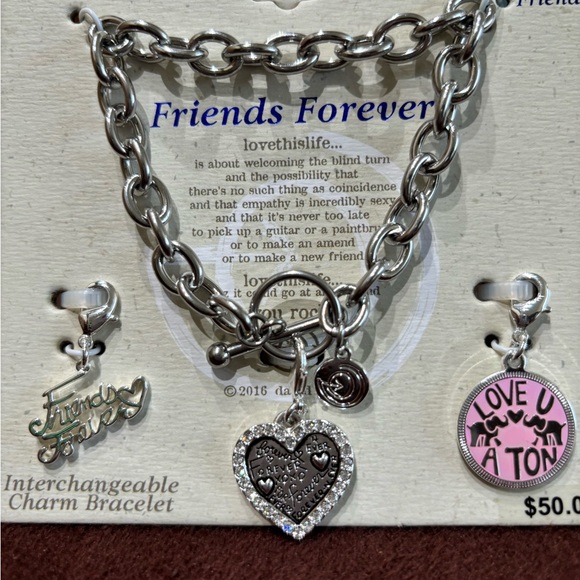 Love this Life Women's 8" Silver Interchangeable Charm Toggle Bracelet - Picture 3 of 11